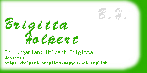 brigitta holpert business card